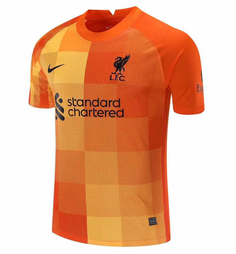 2021/22 Liverpool Orange Goalkeeper Soccer Jersey Shirt